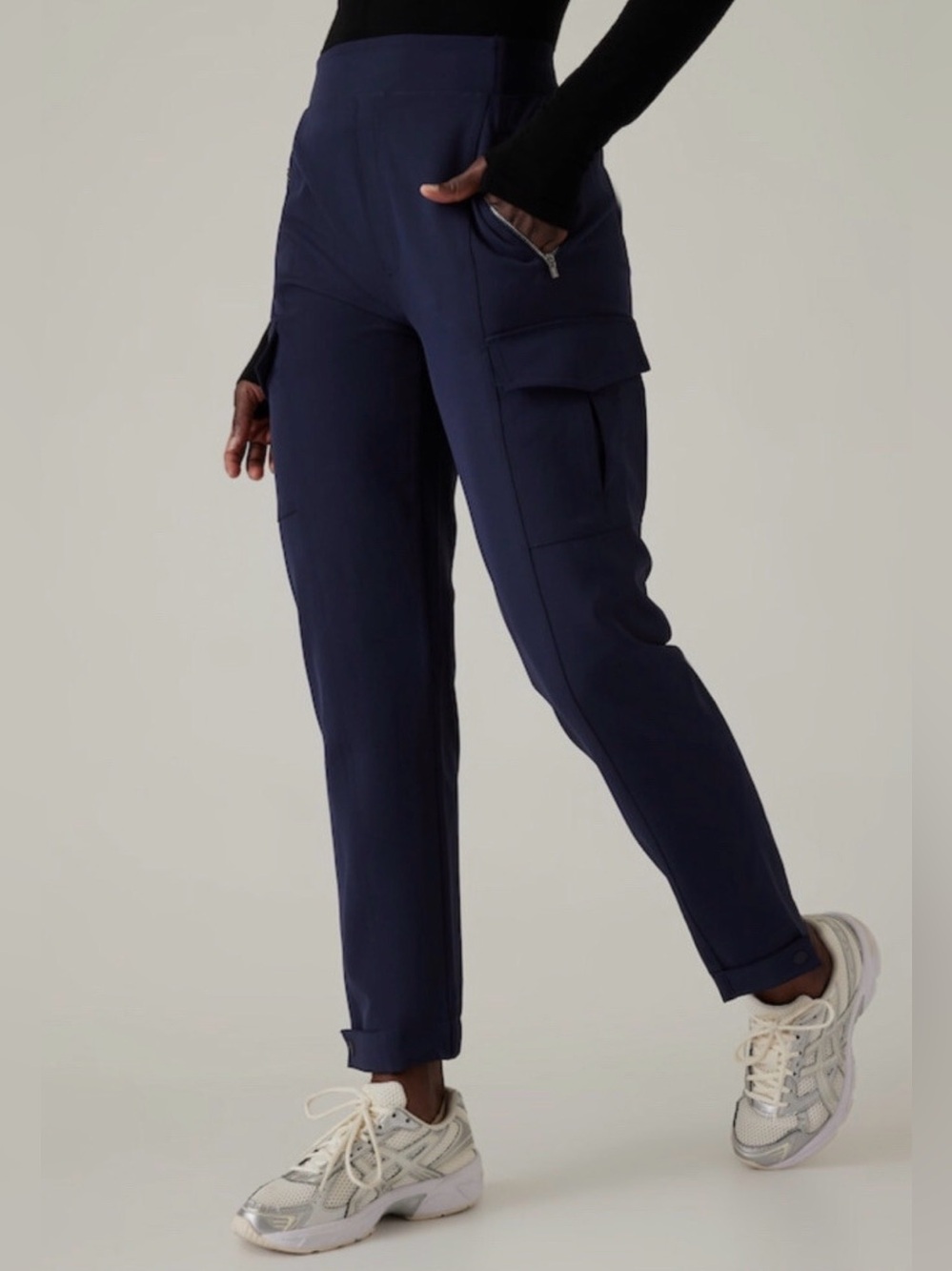 Athleta Endless Cargo Pant in Navy